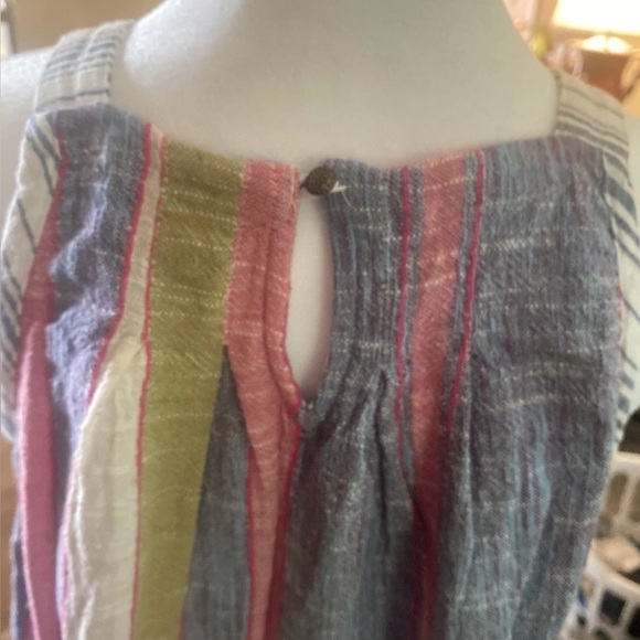 Anthropologie Sleeveless Summer Top Krisha Striped Shirt - Picture 5 of 5